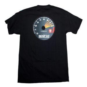 Sparco T-Shirt – Tach Black Large #01600NR3L