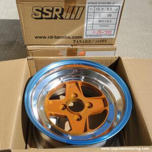 SSR Speed Star MK-II 15×8.5 4×114.3 +6 Orange Wheel