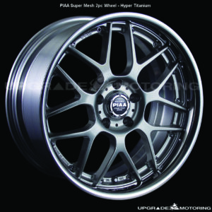 PIAA Super Mesh 2pc Wheel 20×8.5+15 5×120 Hyper Titanium