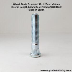 Wheel Stud Extended 12×1.25mm 64mm O/L Knurl 13mm #SBN-2