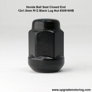 Honda Ball Seat Closed 12×1.5mm R12 Black Lug Nut #30916HB