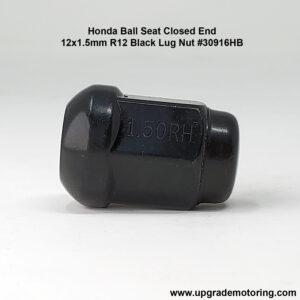 Honda Ball Seat Closed 12×1.5mm R12 Black Lug Nut #30916HB
