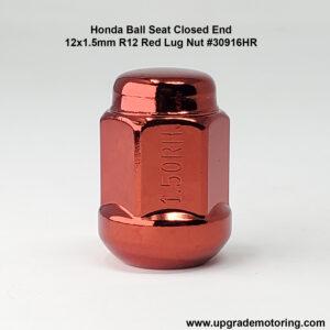 Honda Ball Seat Closed 12×1.5mm R12 Red Lug Nut #30916HR