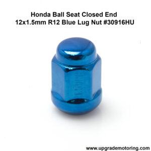 Honda Ball Seat Closed 12×1.5mm R12 Blue Lug Nut #30916HU