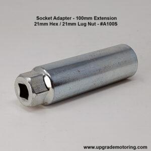 Long Adapter Socket – Inner 21mm/Outer 21mm Hex L=100mm