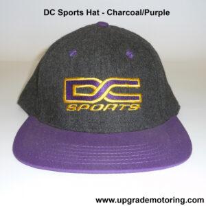 DC Sports Embroidered Logo Hat – Charcoal / Purple