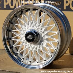 Work Mesh 15×7.0 4×114.3 +13 Silver Center Lock Cap Wheel