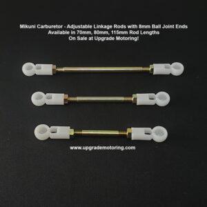 Mikuni Carburetor – Adj Linkage Rod w/Joint Ends 0.8 115mm Replacement