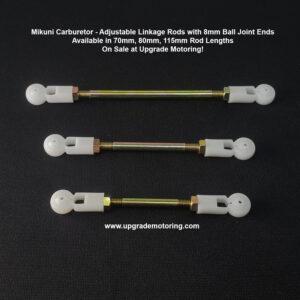Mikuni Carburetor – Adj Linkage Rod w/Joint Ends 0.8 70mm Replacement