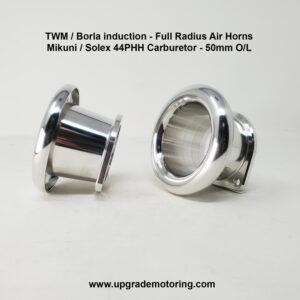TWM/Borla Induction – Air Horn Mikuni 44PHH 50mm Full Radius #201016