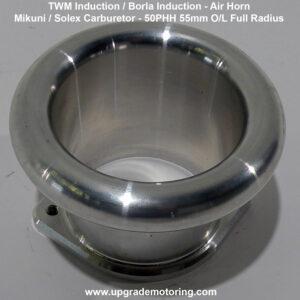 TWM/Borla Induction – Air Horn Mikuni 50PHH 55mm Full Radius #201007