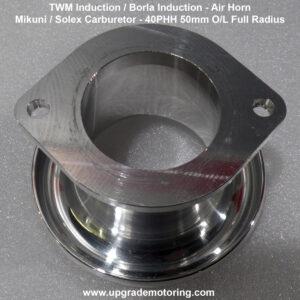 TWM/Borla Induction – Air Horn Mikuni 40PHH 50mm Full Radius #201008