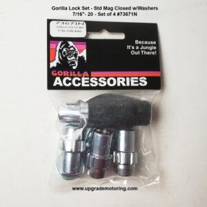 Gorilla Lock Set – Std Mag Closed w/Washers 7/16″-20 – Set of 4 #73671N