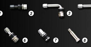 SSR Wheel Valve Stem – SP1 Chrome 90 degree LVI-1 #PARTS005