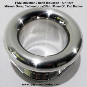 TWM/Borla Induction – Air Horn Mikuni 40PHH 50mm Full Radius #201011