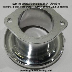 TWM/Borla Induction – Air Horn Mikuni 40PHH 50mm Full Radius #201011