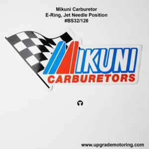 Mikuni Carburetor – E-Ring, Jet Needle Position #BS32/126