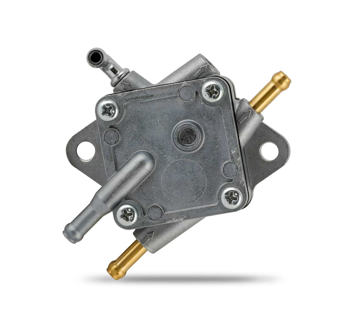Mikuni Fuel Pump - 90° Inlet Dual Outlet Pulse Fuel Pump #DF52-136 - On Sale at Upgrade Motoring!