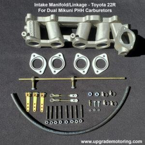 Intake Manifold/Linkage – Toyota 22R – For Dual Mikuni PHH Carburetors